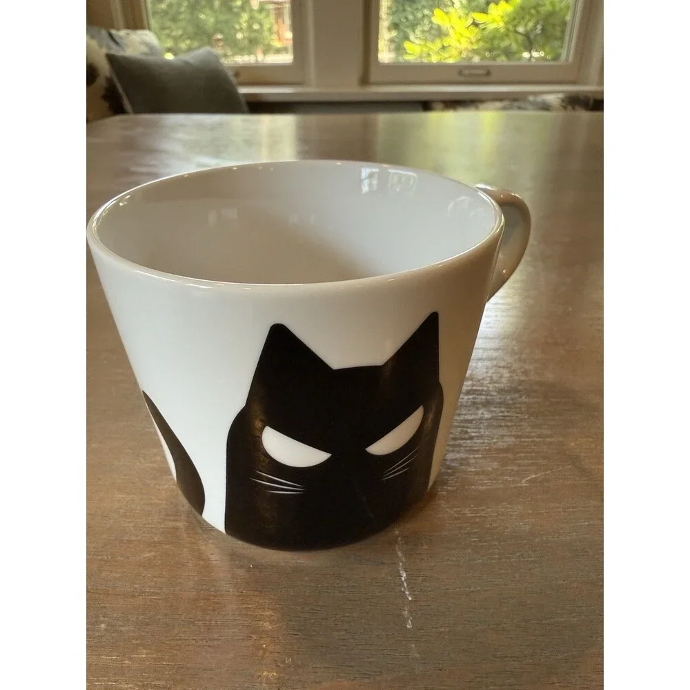 IKEA Mug Cats Kustfyr NEW 2025 White Black Cat 4